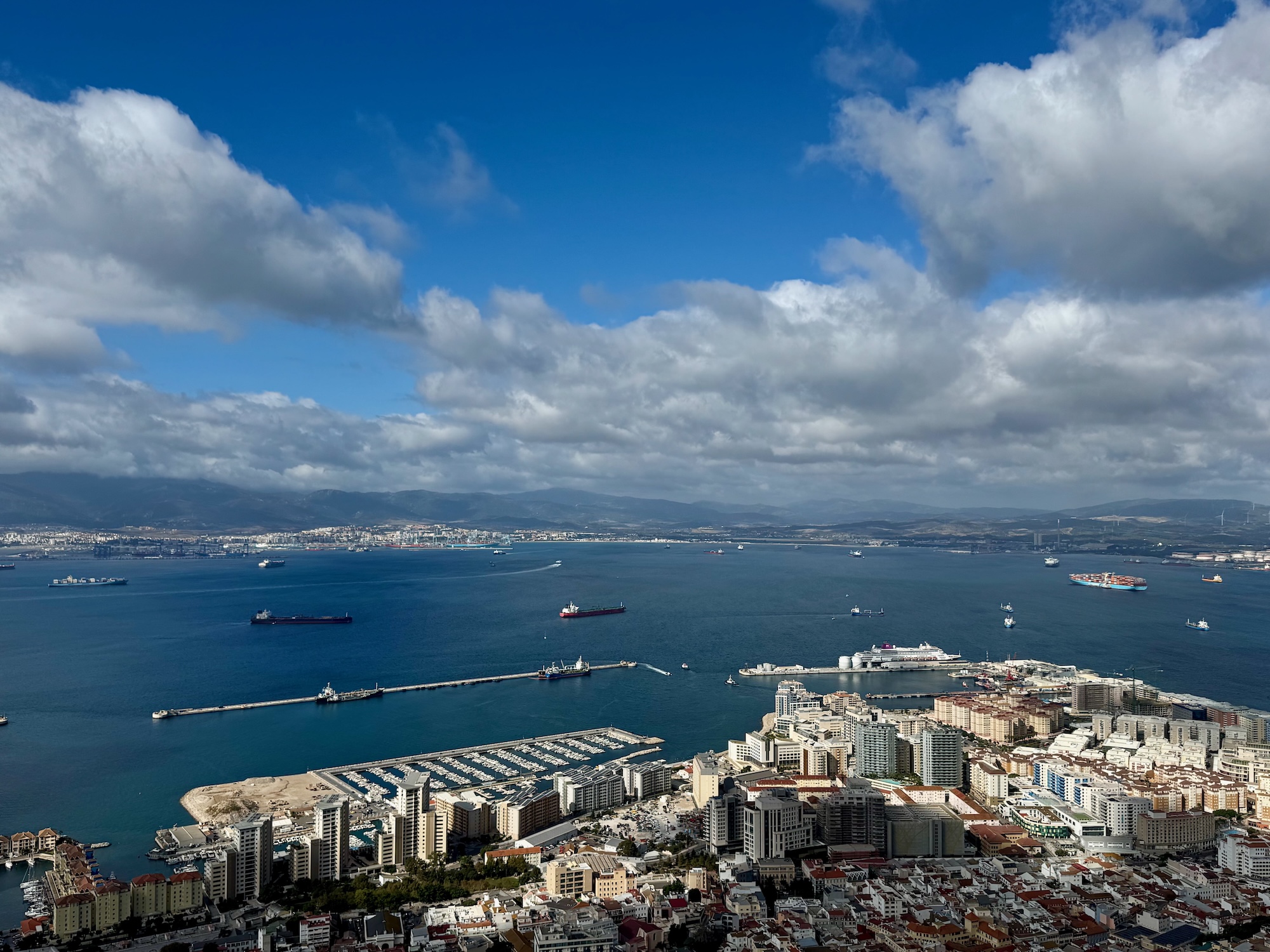 Blick auf die Bucht von Gibraltar